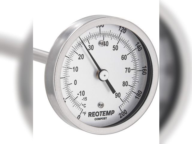 Lot 96-189957 - REOTEMP Heavy Duty Compost Thermometer - Fahrenheit and Celsius (24 Inch Stem), Made in The USA MSRP...