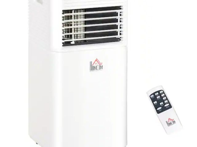 Lot 96-162165 - HOMCOM
10,000 BTU Portable Air Conditioner Cools 450 Sq. Ft. with Dehumidifier in White
Appears Unus...