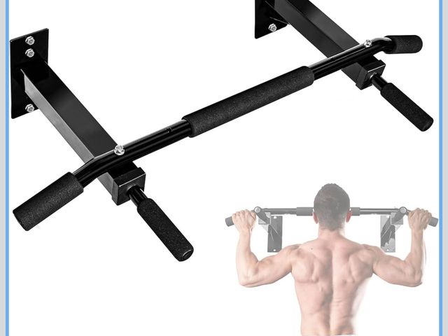 Lot 96-187908 - Yes4All Pull Up Bar Wall Mounted - Multifunctional Wall Mounted Pull Up Bar for Home Gym Workout Str...