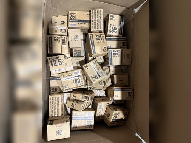 Lot 96-176505 - Large Box of Bike Tubes, various sizes, New
