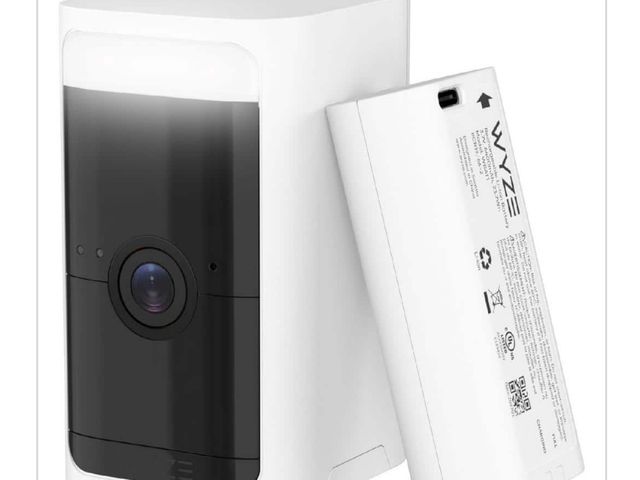 Lot 96-163842 - Wyze Battery Cam Pro, Wireless Indoor/ Outdoor Home Security Camera, with 2k HD Color Night Vision a...