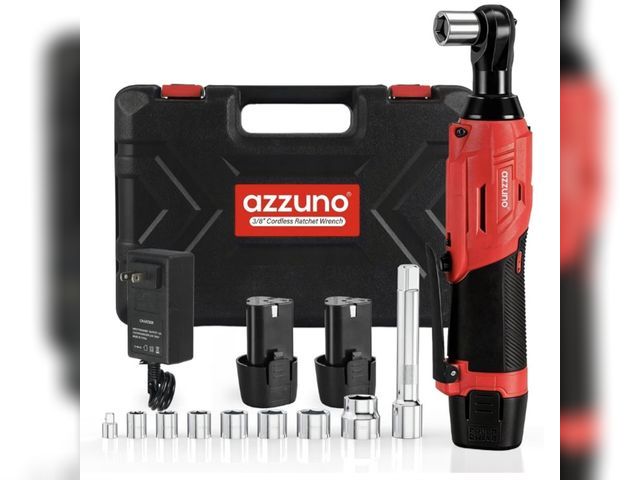 Lot 96-232943 - 2026 New Cordless Electric Ratchet Wrench Set, 3/8" 12V Power Ratchet Tool Kit With 2 Packs 2000mAh ...