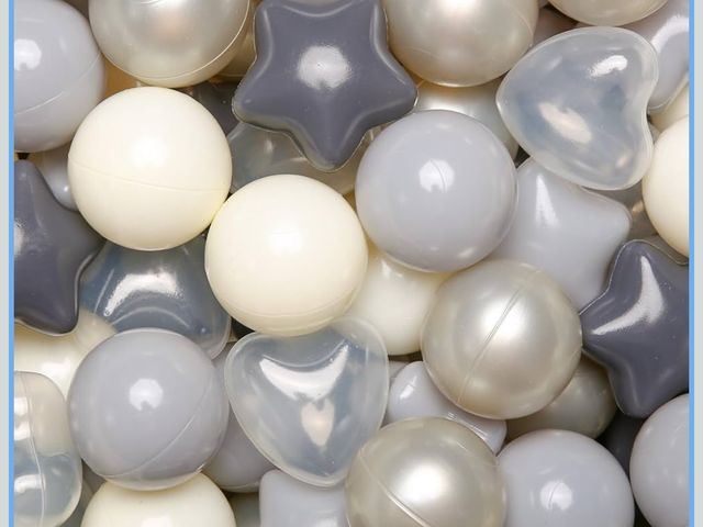Lot 96-169494 - TRENDPLAY Ball Pit Balls Stars : Different Shapes - Mix Stars Shapes for Kids, Perfect for Parties, ...