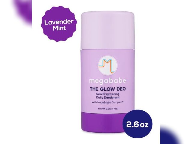 Lot 96-167418 - Megababe Glow Deo Daily Deodorant Stick, Skin Brightening, Aluminum-Free, 2.6 oz

New
