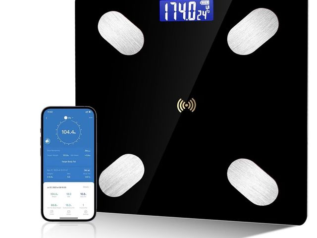 Lot 96-230600 - Digital Simple Bathroom Scale, Home Practical Body Fat Scale with Led Display, Body Composition Anal...