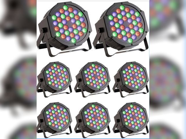 Lot 96-175599 - LED Par Lights 36 LED Stage Lights 7 Modes RGB DJ Lights with Sound Activated Remote and DMX Control...