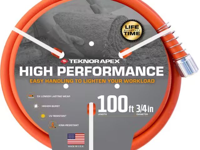Lot 96-164276 - Teknor Apex
High-Performance 3/4 in x 100 ft. Kink Resistant, Durable Contractor Grade Garden Hose
A...