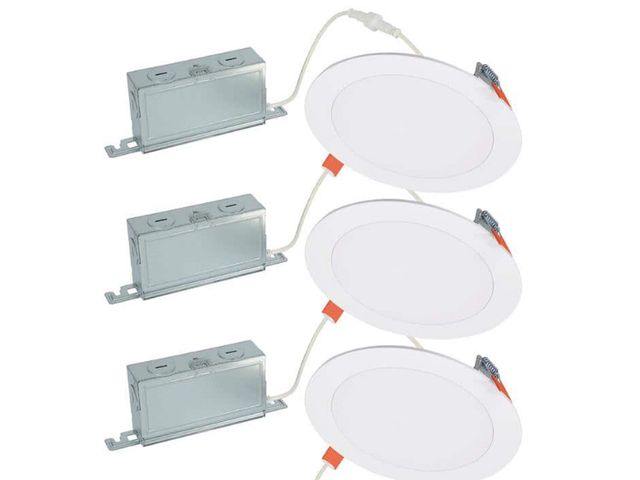 Lot 96-162356 - HALO HLBSL 6 in. Can Less Integrated
LED, 900 Lumens, 5CCT, White 
New. Only has 3