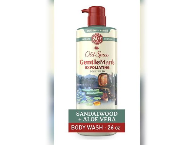Lot 96-200242 - Old Spice Men's Body Wash for Men, Sandalwood and Aloe Vera, 24/7 Shower Fresh, 18 oz, Exfoliation +...