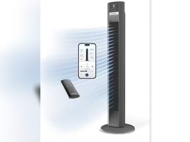 Lot 96-163162 - Lasko
Xtra Air 48 in. 12-Speed Smart Tower Fan in Gray w/ DC Motor, Works w/ Alexa, Google, Whisper ...