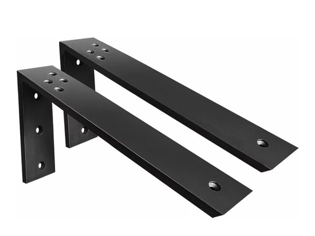 Lot 96-177829 - Countertop Support Brackets 2 Pack L Bracket Countertop Brackets 20" x 8" x 2.5" Heavy Duty 3/8" Thi...