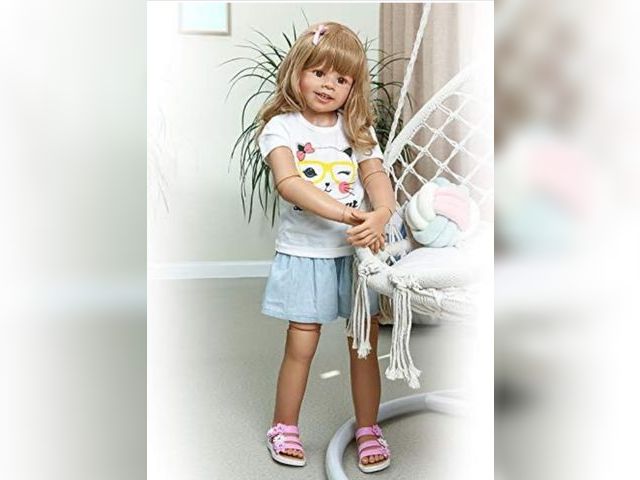 Lot 96-174214 - iCradle Huge Dolls:39inch98CM Reborn Baby Doll Full Body Hard Vinyl Girl Dolls Realistic Standing Re...