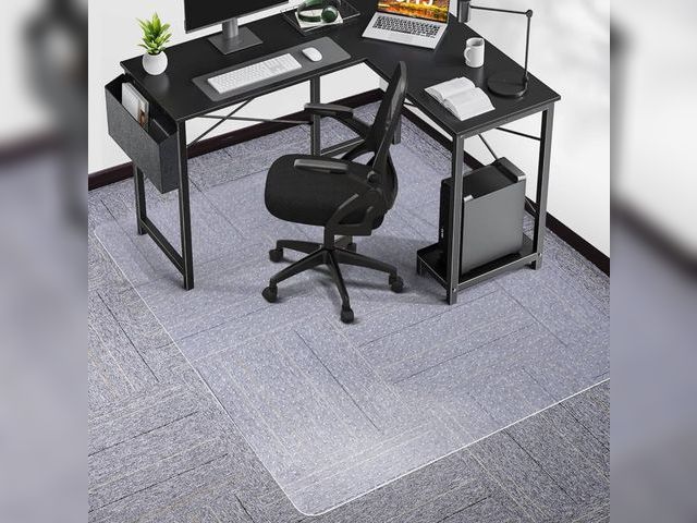 Lot 96-164024 - Chair Mat for Carpet, SALLOUS 46" x 60" Office Chair Mat for Carpeted Floors, Heavy Duty Vinyl Floor...