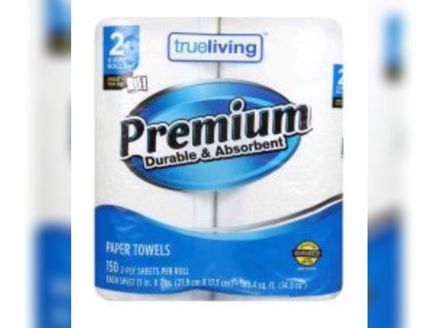 Lot 96-201597 - Box of 11 packs of True Living Premium Paper Towels - Giant Rolls, (2 ct in each pack)
New