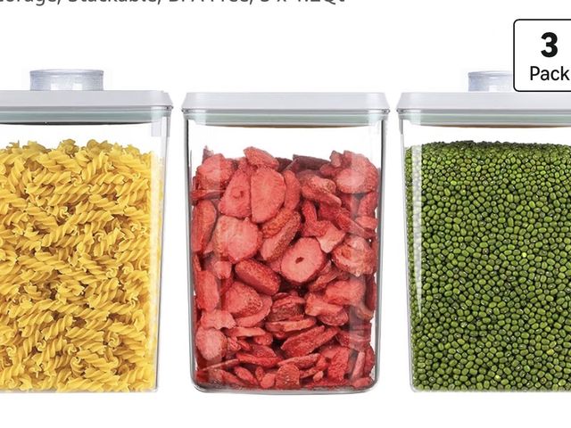 Lot 96-230591 - Melovom Pop Food Storage Containers Airtight Food Storage Containers Set with Lids Kitchen Pantry Or...