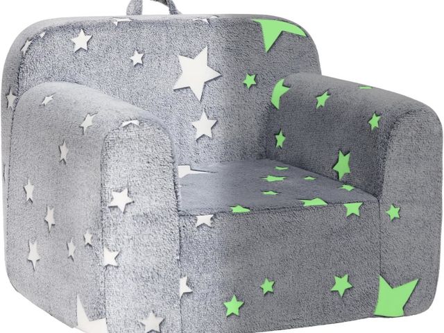 Lot 96-198826 - ALIMORDEN Kids Ultra-Soft Snuggle Foam Filled Chair, Single Cuddly Sherpa Reading Couch for Boys and...