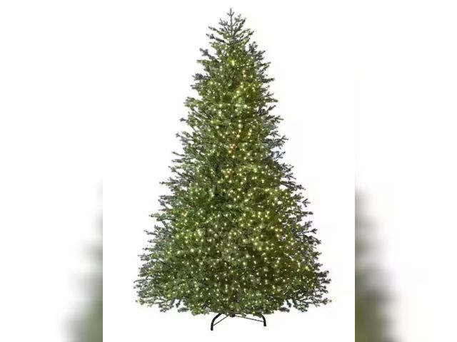 Lot 96-192976 - Home Decorators Collection
7.5 ft Elegant Grand Fir LED Pre-Lit Artificial Christmas Tree with Timer...