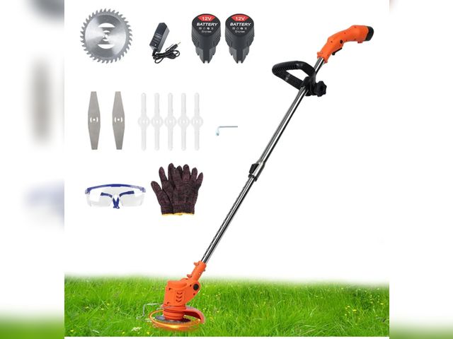Lot 96-176023 - Grebest String Trimmer Cordless, 12V 2.0Ah Electric Weed Eater, Lawn Mower, Grass Trimmer for Garden...