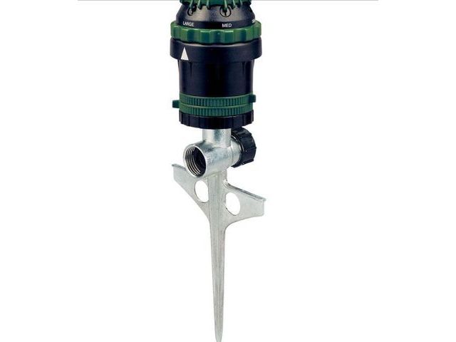 Lot 96-170760 - Orbit H2O-Six Rotating 6-Pattern Gear-Drive Sprinkler on Zinc Spike
New