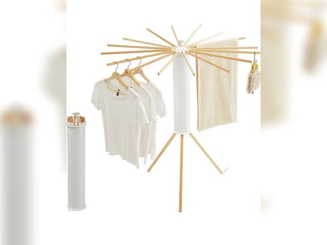 Lot 96-179942 - JOOM Tripod Clothes Drying Rack, Garment Rack Portable and Foldable Space Saving Laundry Drying Rack...