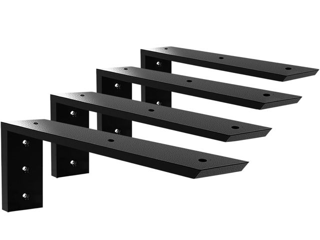 Lot 96-175881 - Countertop Support Bracket 14 Inch 4 Pack Countertop Bracket for Granite 3/8" Thick 14"x6"x2.5" Heav...