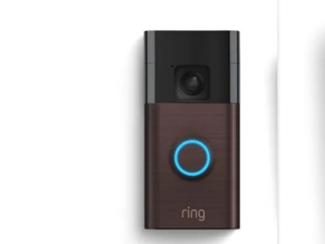 Lot 96-183760 - Ring Battery Doorbell, Venetian Bronze new, MSRP $179