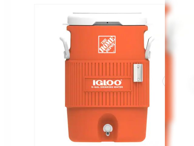 Lot 96-181807 - IGLOO 5 Gallon Seat Top Beverage Jug Cooler, unused, missing spigot