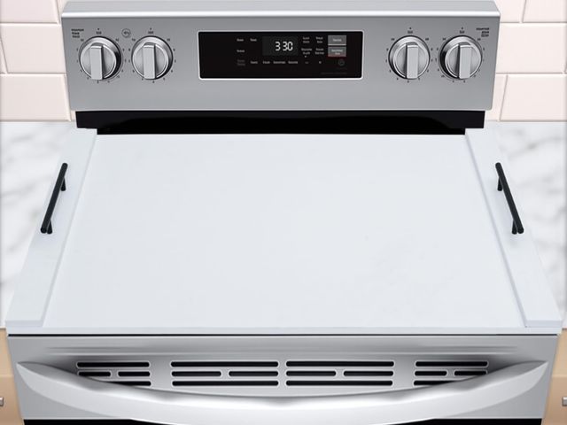 Lot 96-176068 - Noodle Board with Handles for Electric Stove &amp; Gas Stoves, Noodle Board Stove Cover for Gas Stov...