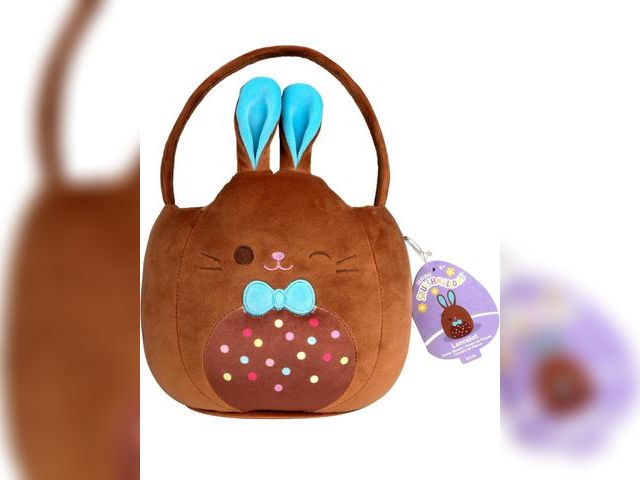 Lot 96-187666 - Squishmallows Original 12in Lancelot the Chocolate Bunny Egg Hunt Basket – Ultrasoft Official Jazwar...