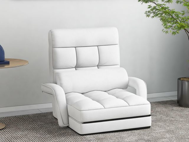 Lot 96-198541 - Folding Lazy Floor Chair Sofa with Armrests and Pillow
New 
MSRP $178.00