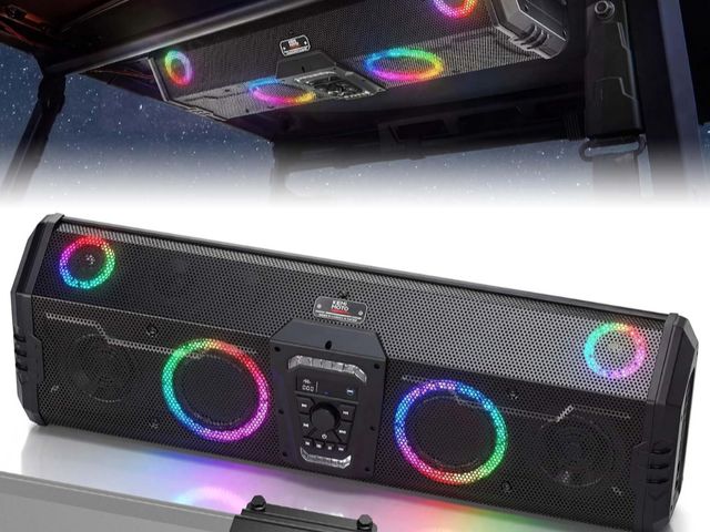 Lot 96-232597 - KEMIMOTO UTV Sound System Compatible with Pro-Fit Ranger General Defender Midnight 90 All-in-One Rad...