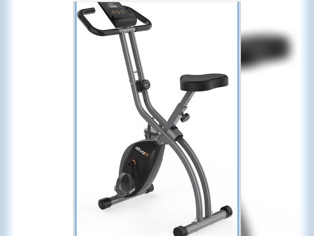 Lot 96-180679 - ATIVAFIT Exercise Bike Foldable Fitness Indoor Cycling Bike Magnetic 3 in 1 Upright Recumbent Exerci...