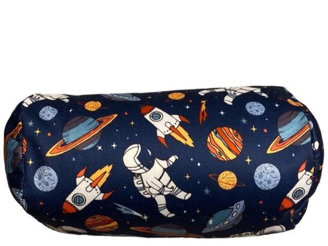 Lot 96-201346 - Comfort Bay Beaded Bolster Space Print Pillow New