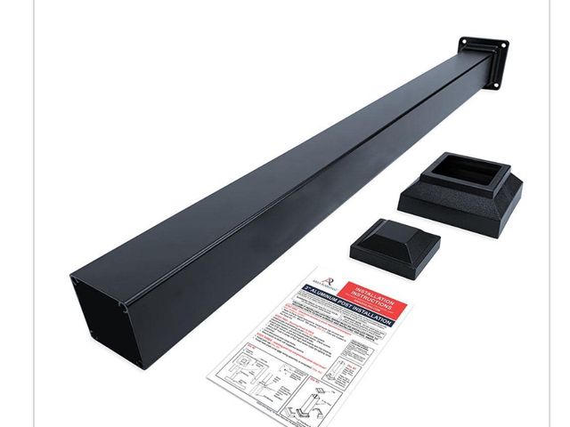 Lot 96-162546 - Aria Railing 3 in. x 3 in. x 36 in. Black Powder Coated Aluminum
Deck Post Kit