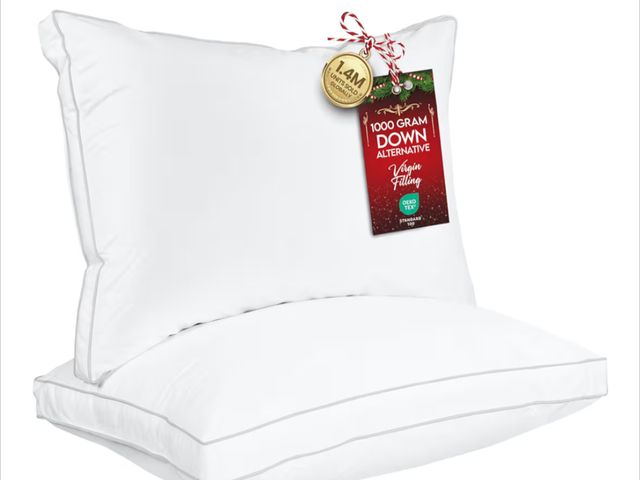 Lot 96-187800 - Utopia Bedding Bed Pillows for Sleeping Queen Size (White), Set of 2, Soft &amp; Fluffy Pillow with ...