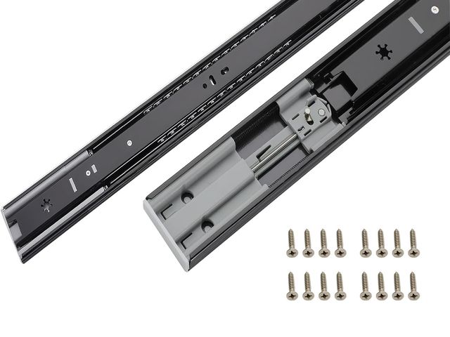 Lot 96-177655 - Soft Close Drawer Slides 12 Inch 10 Pairs - Full Extension Ball Bearing Side Mount Drawer Tracks for...