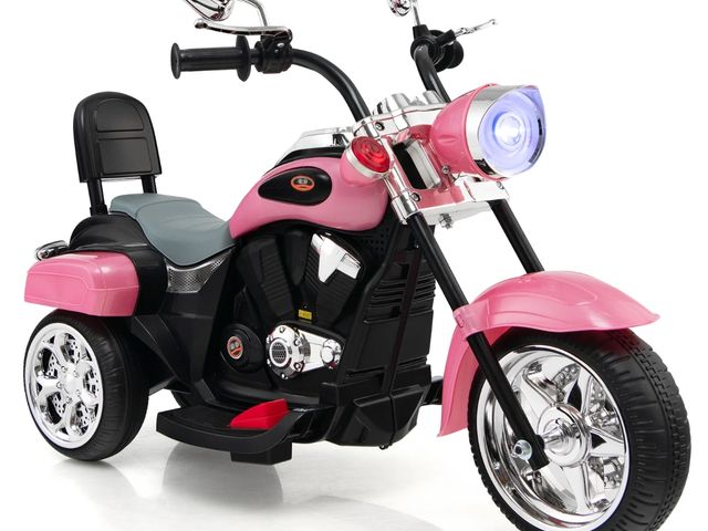 Lot 96-192204 - Costway 6V Kids Ride on Chopper Motorcycle 3 Wheel Trike with Headlight and Horn Pink
Used Untested ...
