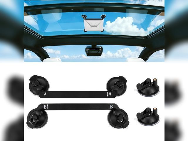 Lot 96-198722 - Suction Cup Mount for Starlink Mini, Adjustable Portable Bracket Holder Kit Secure Hold for Car Sunr...