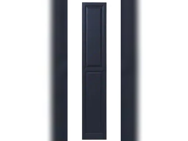 Lot 96-174268 - 2pk (4 total) Ply Gem
15 in. x 75 in. Raised Panel Polypropylene Shutters Pair in Dark Navy
New 
Msr...