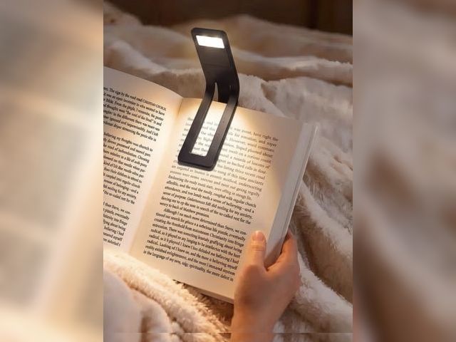 Lot 96-232933 - DAYBETTER 1 Pack Rechargeable Clip Bookmark Reading Light, Eye-Friendly LED with 3 Color Temperature...