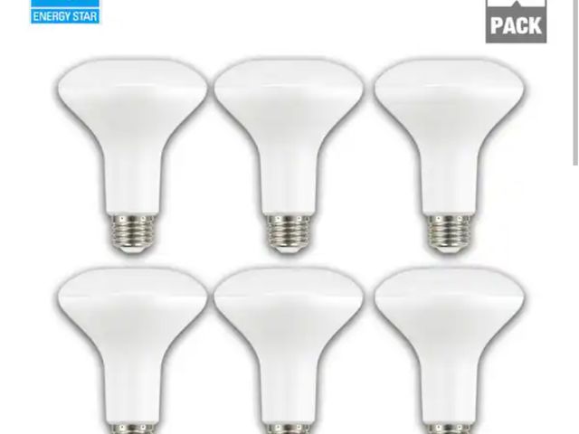 Lot 96-197553 - EcoSmart 65-Watt Equivalent BR30 Dimmable Energy Star LED Flood Light Bulb Soft White (6-Pack) New