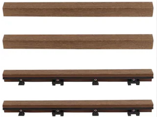 Lot 96-214091 - NewTechWood 1-in x 12-in 4 -Pack Brazilian Ipe Prefinished Composite Side trim ( 1-sq ft )
New
