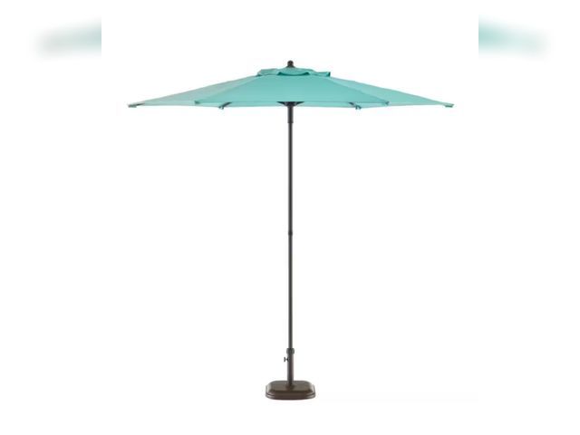 Lot 96-165828 - StyleWell
7.5 ft. Steel Market Outdoor Patio Umbrella in Haze Teal Blue
Base not included
New