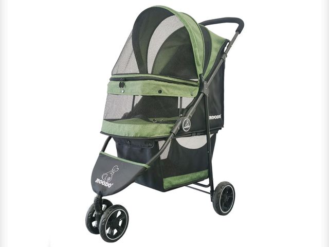 Lot 96-177118 - ROODO 3 Wheel Pet Stroller Best Lightweight Foldable Compact Portable Jogger All Terrain Travel Pet ...