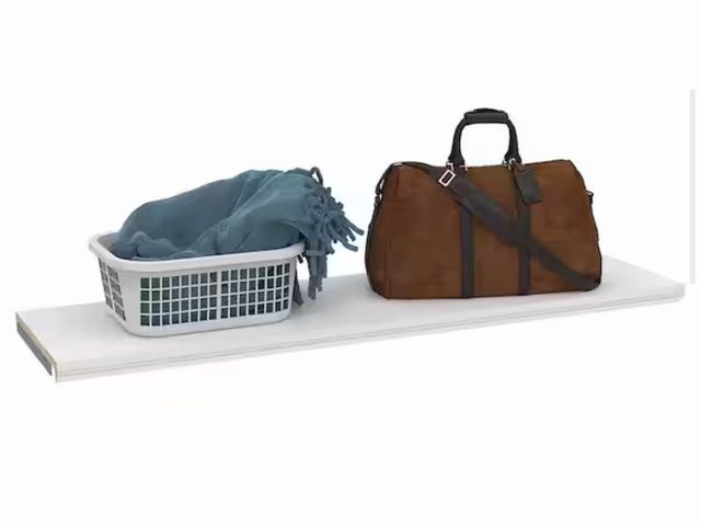 Lot 96-164788 - ClosetMaid Impressions 48 in. W White Top Shelf Kit
New