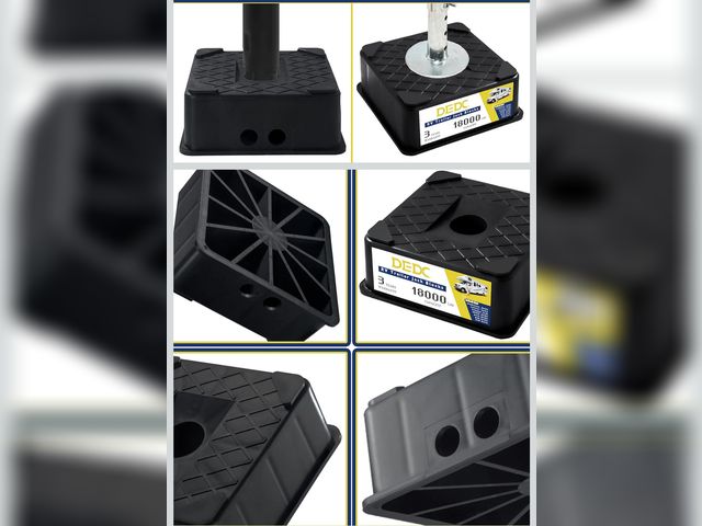 Lot 96-180479 - DEDC 4PCS RV Trailer Jack Blocks Stabilizer Leveling Blocks Tongue Jack Stand
New