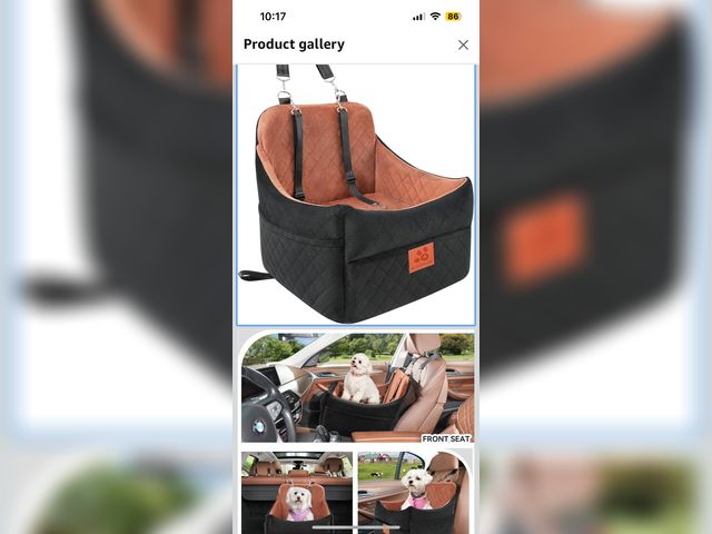 Lot 96-170530 - Dog Car Seat for Small/Medium Dogs, Dog Booster Car Seats with Thick Cushion for Dogs Under 35lbs, D...