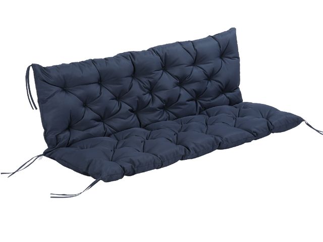 Lot 96-160414 - Outsunny 59" x 38" Tufted Bench Cushion for Outdoor Furniture, 3-Seater Replacement for Swing Chair,...