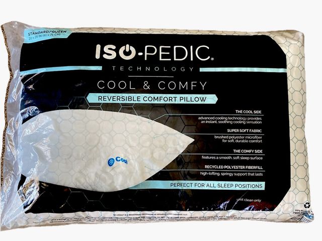 Lot 96-188757 - Iso-Pedic Cool &amp; Comfy Reversible Comfort Pillow 
new