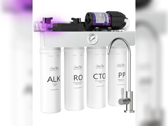 Lot 96-179216 - SimPure T1-400ALK Alkaline UV Reverse Osmosis System, NSF/ANSI 58 Certified, Tankless RO Water Filte...
